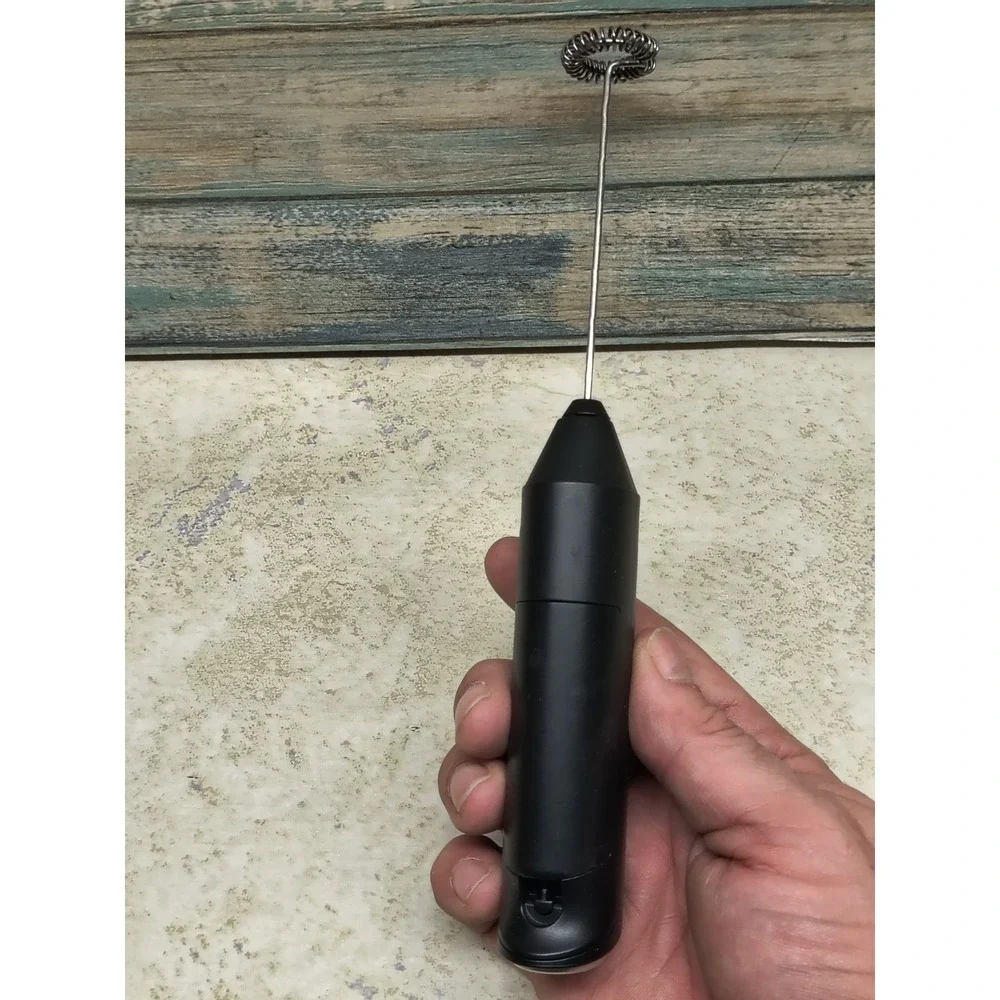 Bonsenkitchen Powerful Milk Frother for Coffee, Fast Handheld Drink Black‎